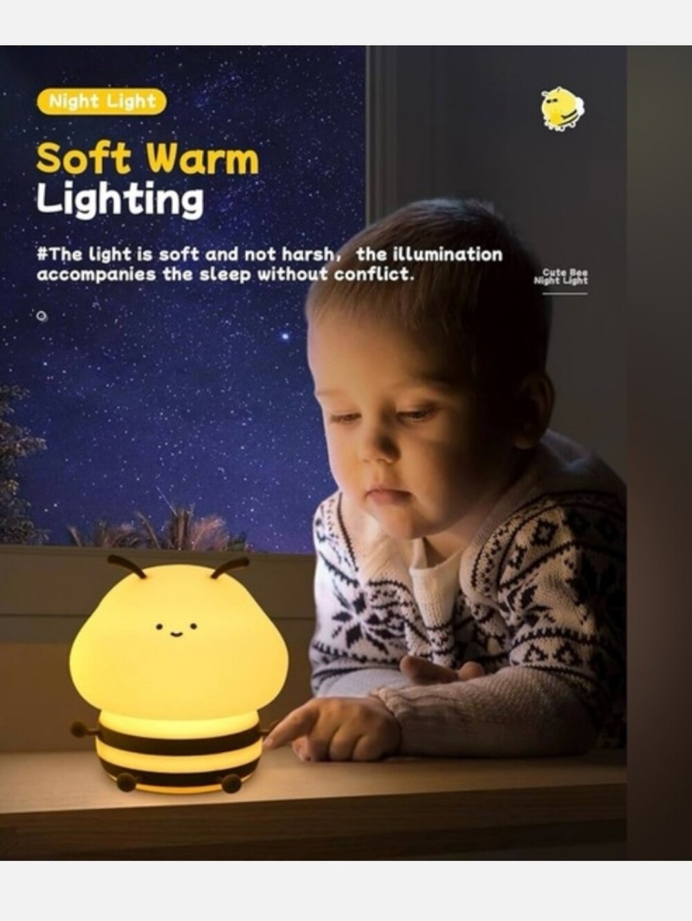 Cute Little Bee Night Light - Picture 10 of 11